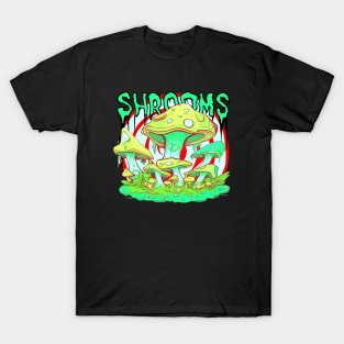 MAGIC MUSHROOMS #6 (TRIPPY NEON) T-Shirt